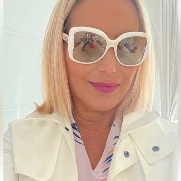 Emilio Pucci Cream Sunglasses - Picture 1 of 6